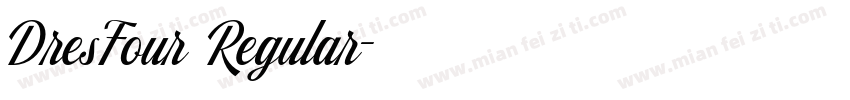 DresFour Regular字体转换